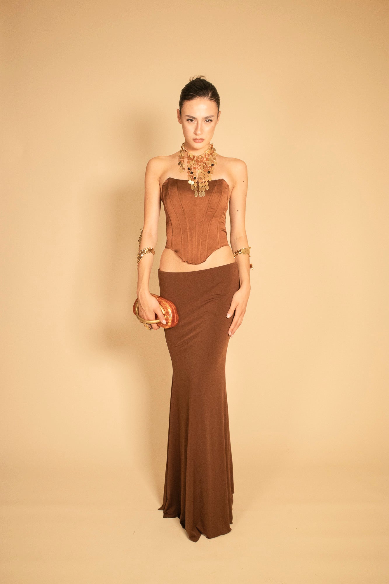 BUSTIER SATIN