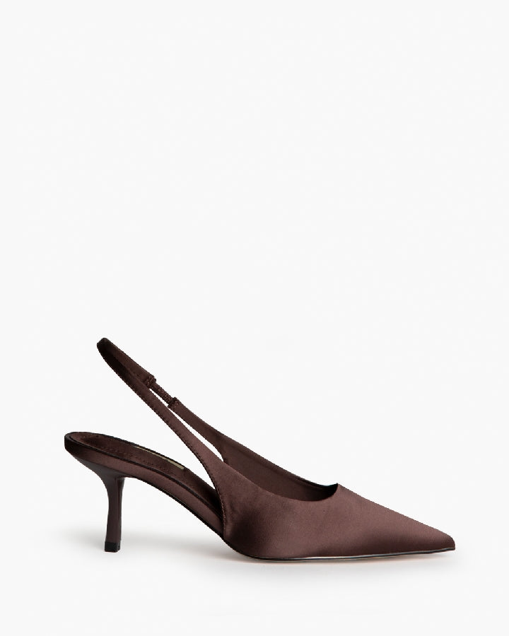 SLINGBACK SATIN