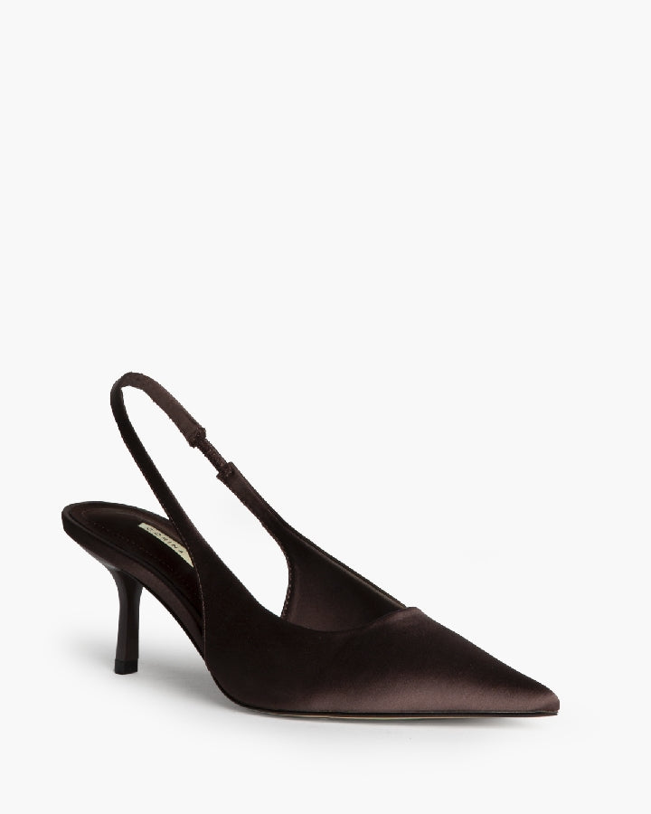 SLINGBACK SATIN