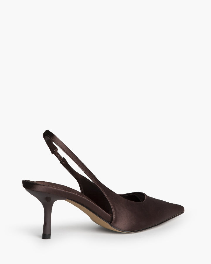 SLINGBACK SATIN