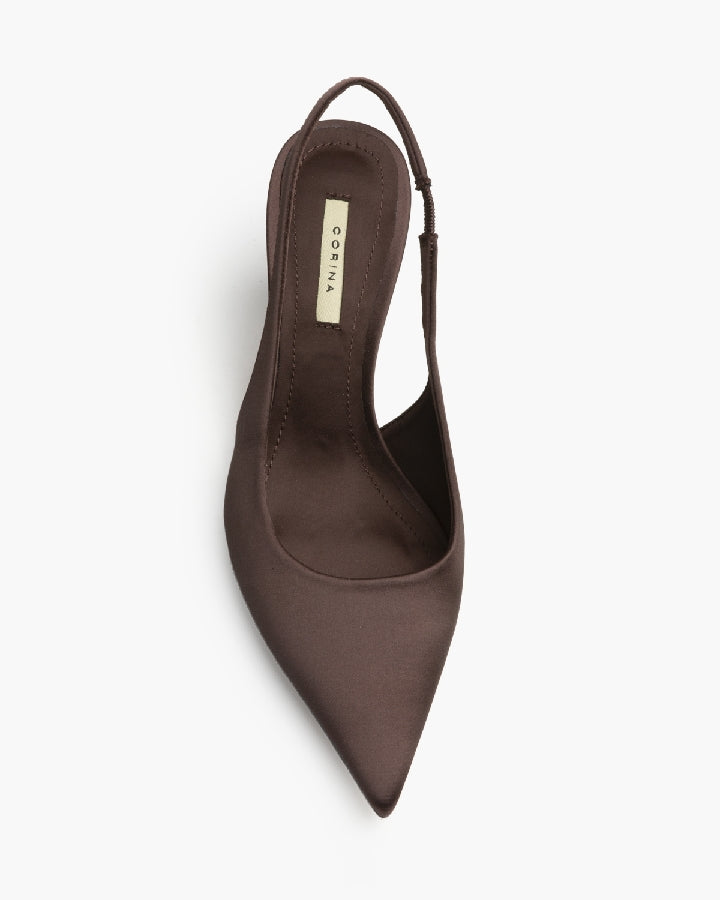 SLINGBACK SATIN