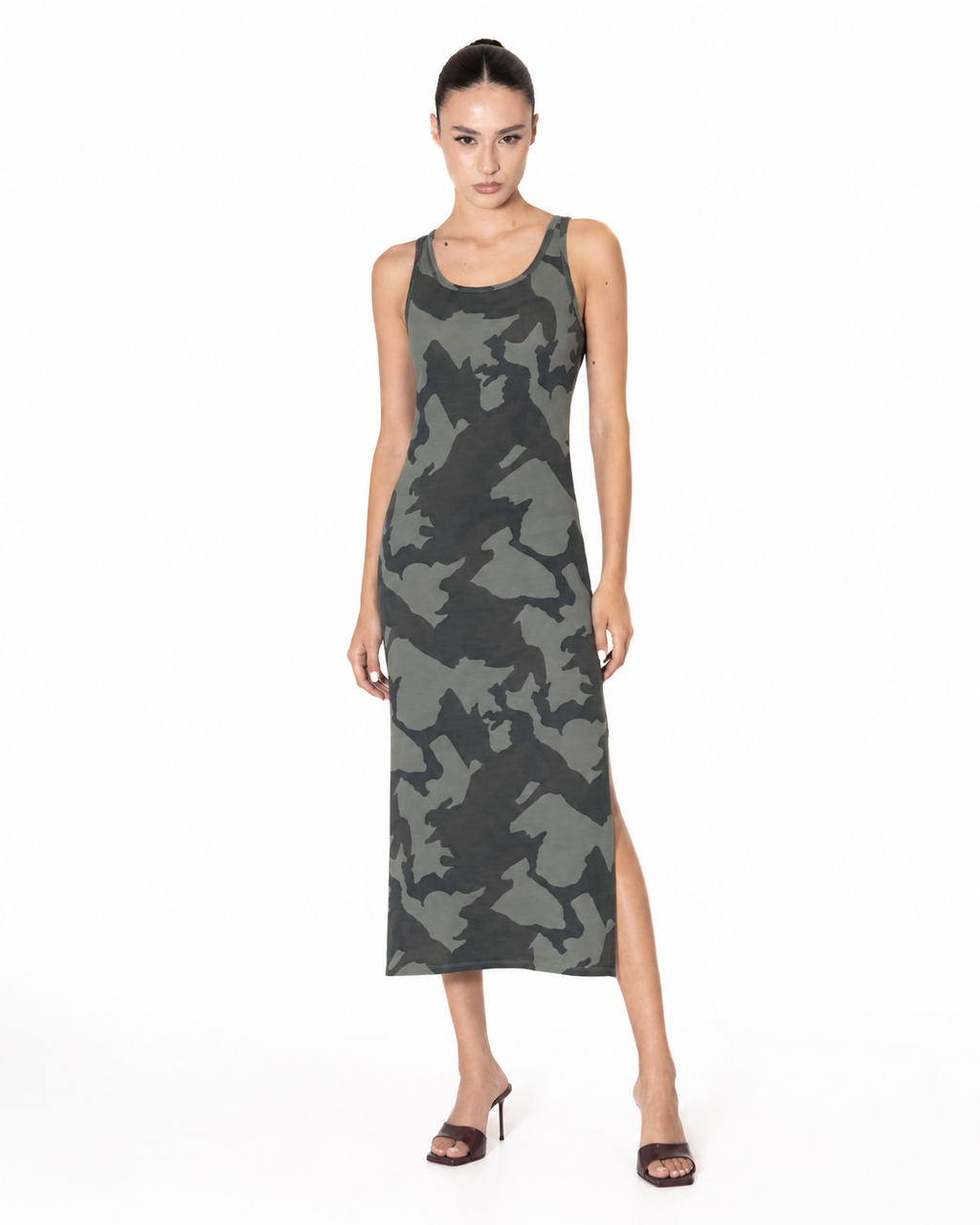 MIDI DRESS CAMOUFLAGE