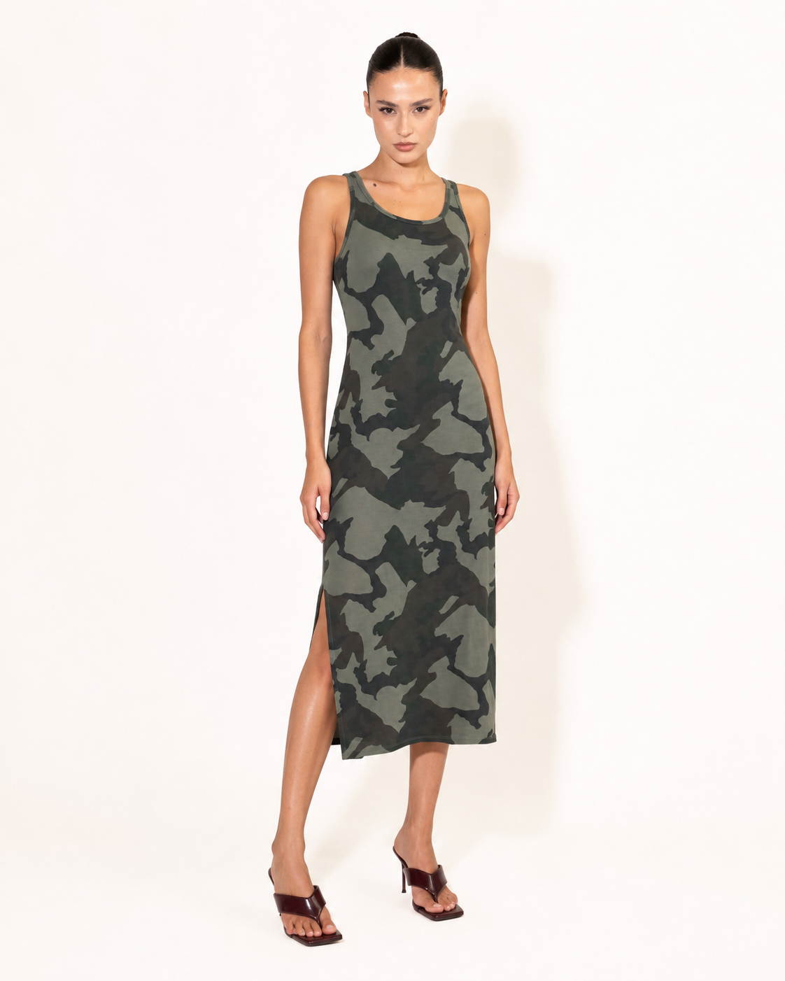 MIDI DRESS CAMOUFLAGE