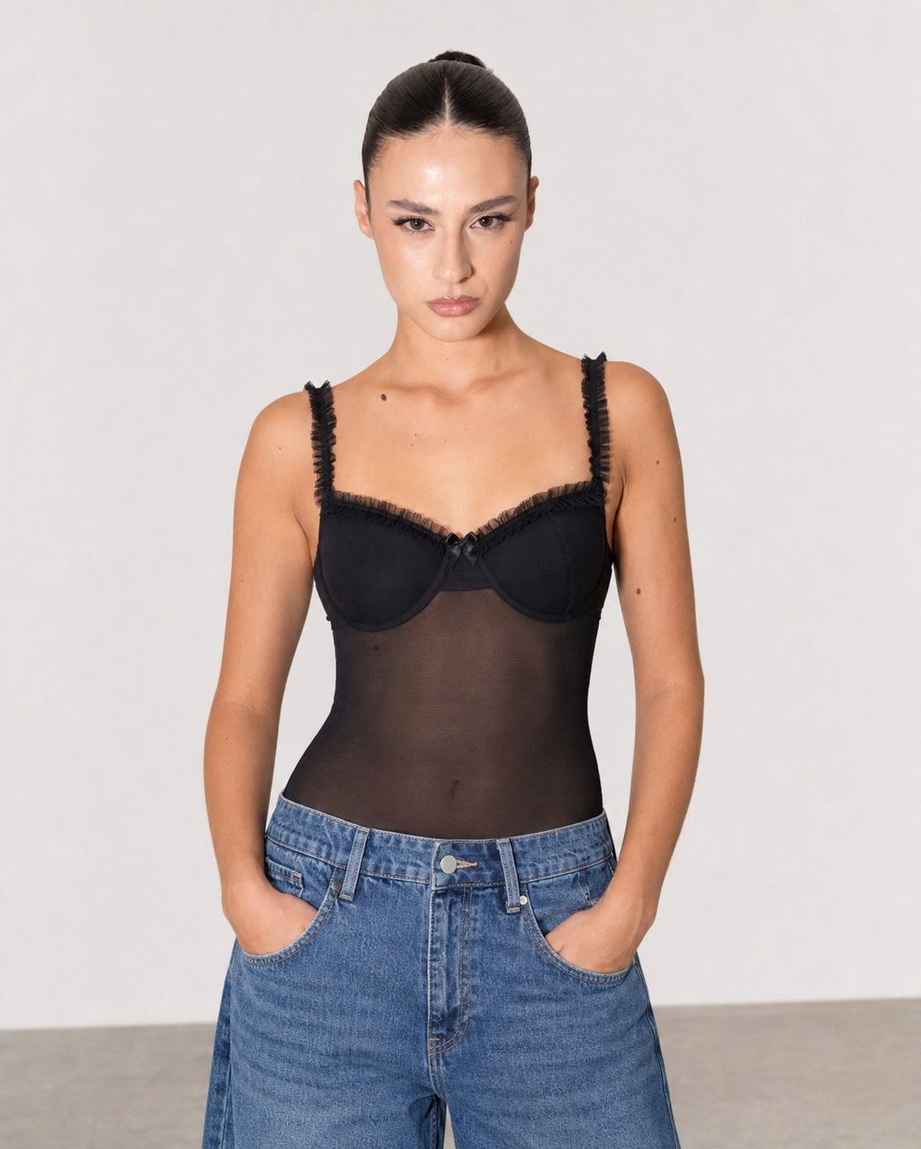 BUSTIER TULLE
