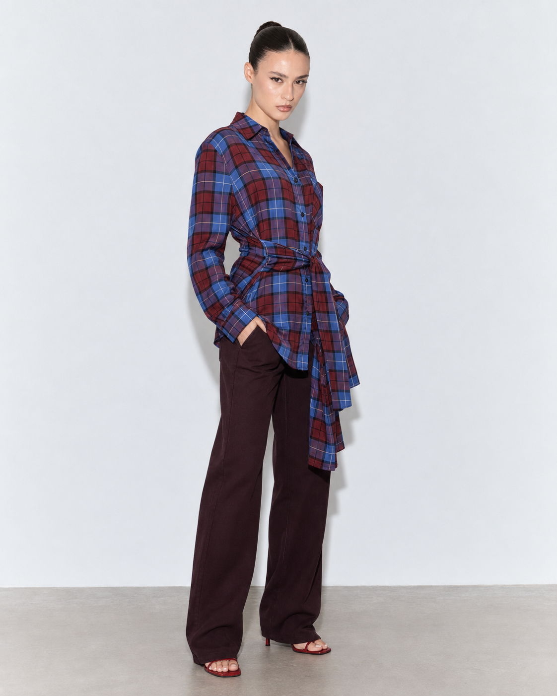 CAMICIA CHECK NODO