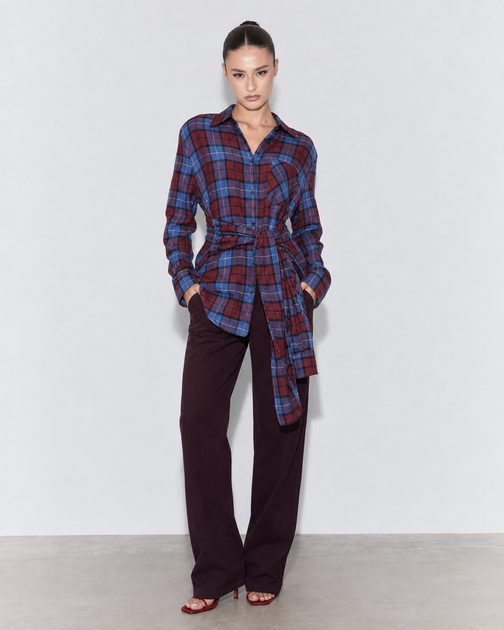 CAMICIA CHECK NODO