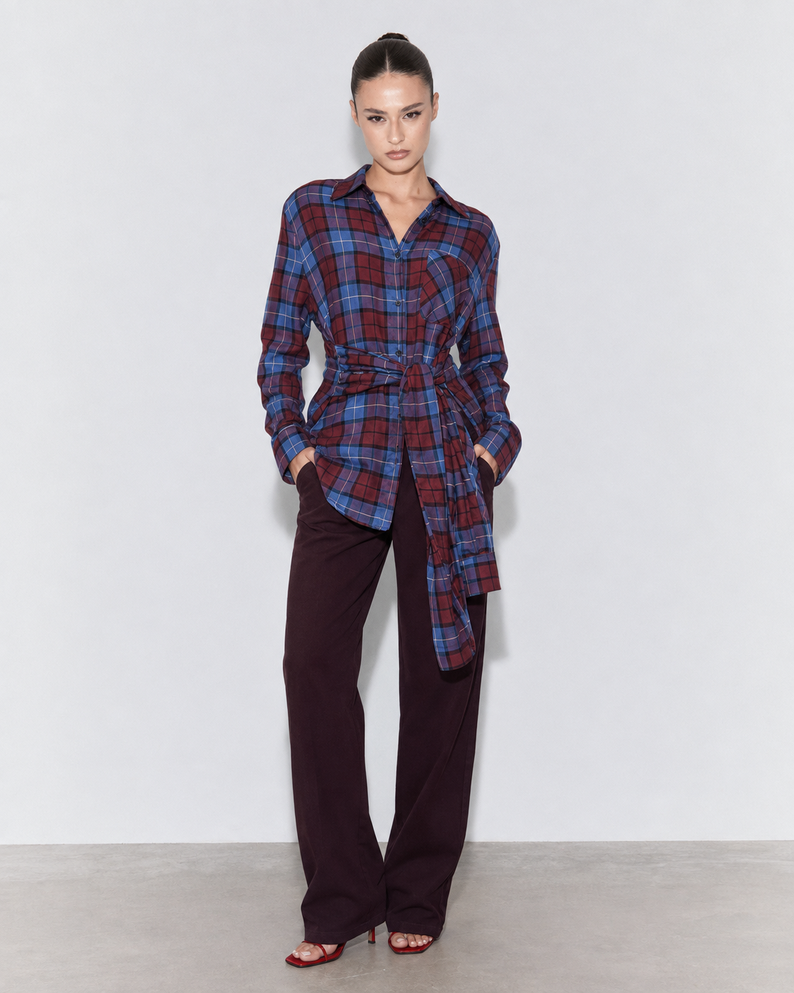 CAMICIA CHECK NODO