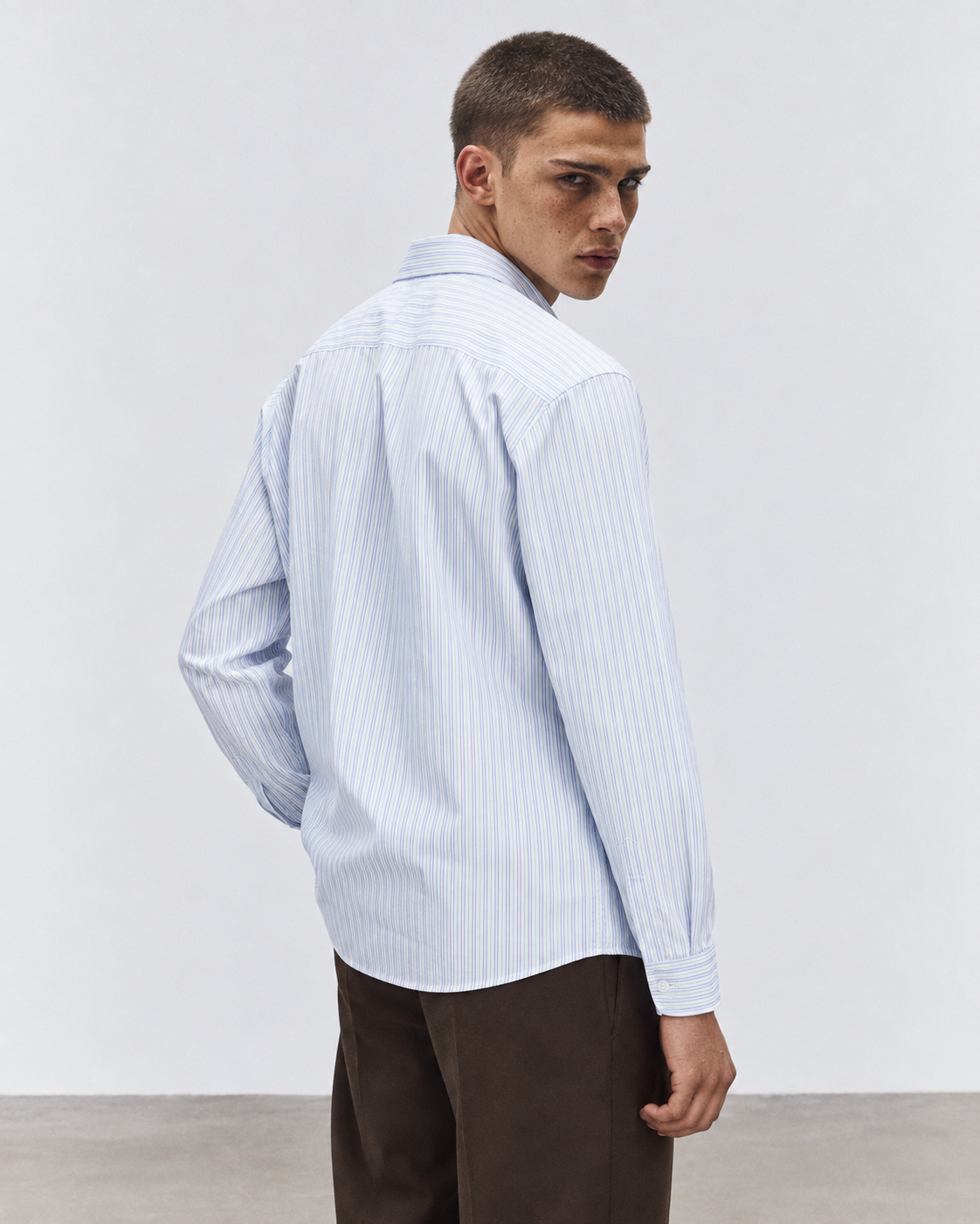 CAMICIA OVER RIGATA