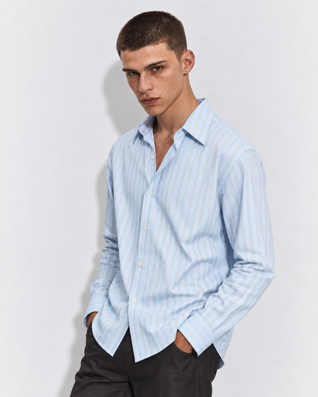 CAMICIA OVER RIGA LARGA