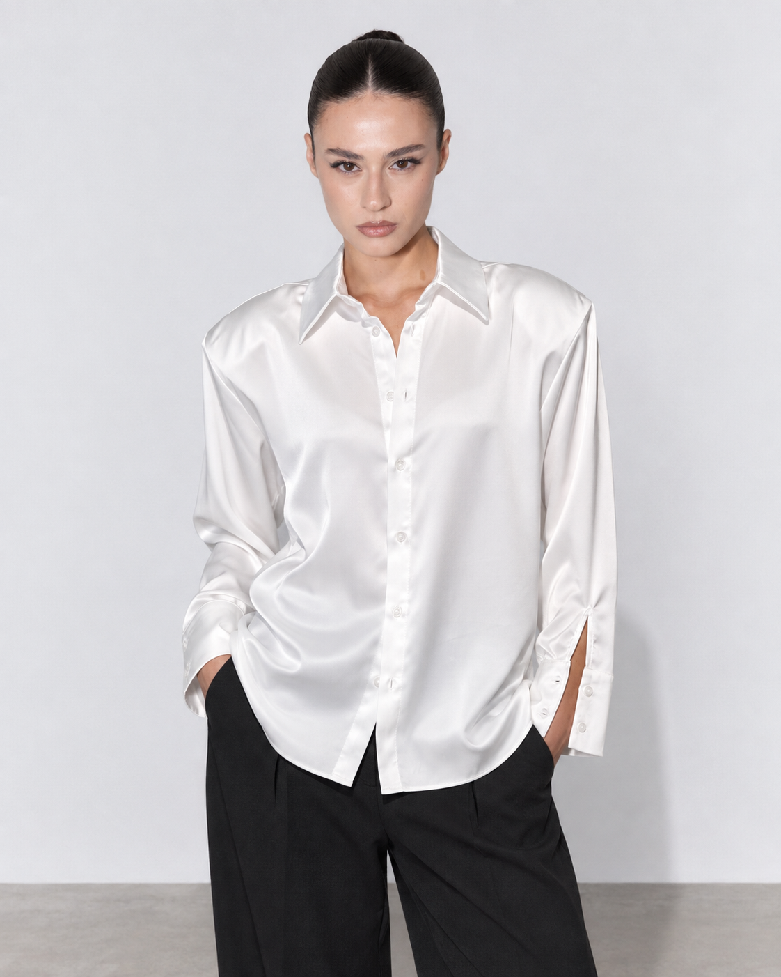 CAMICIA SATIN OVER