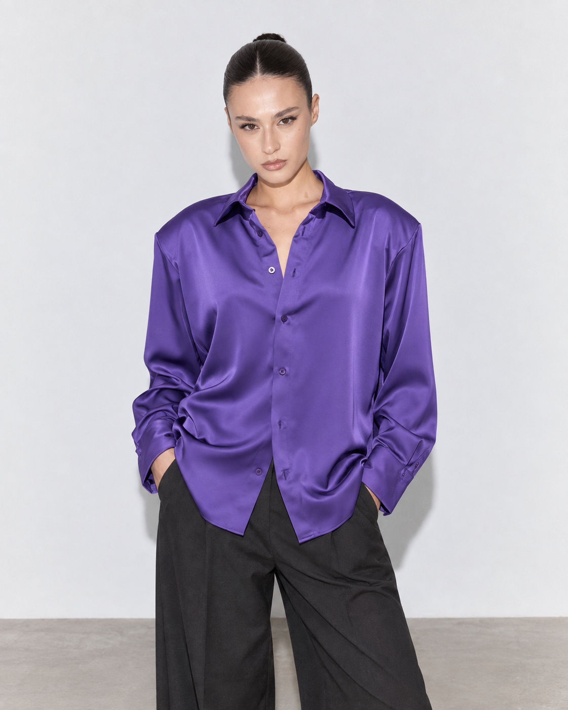 CAMICIA SATIN OVER