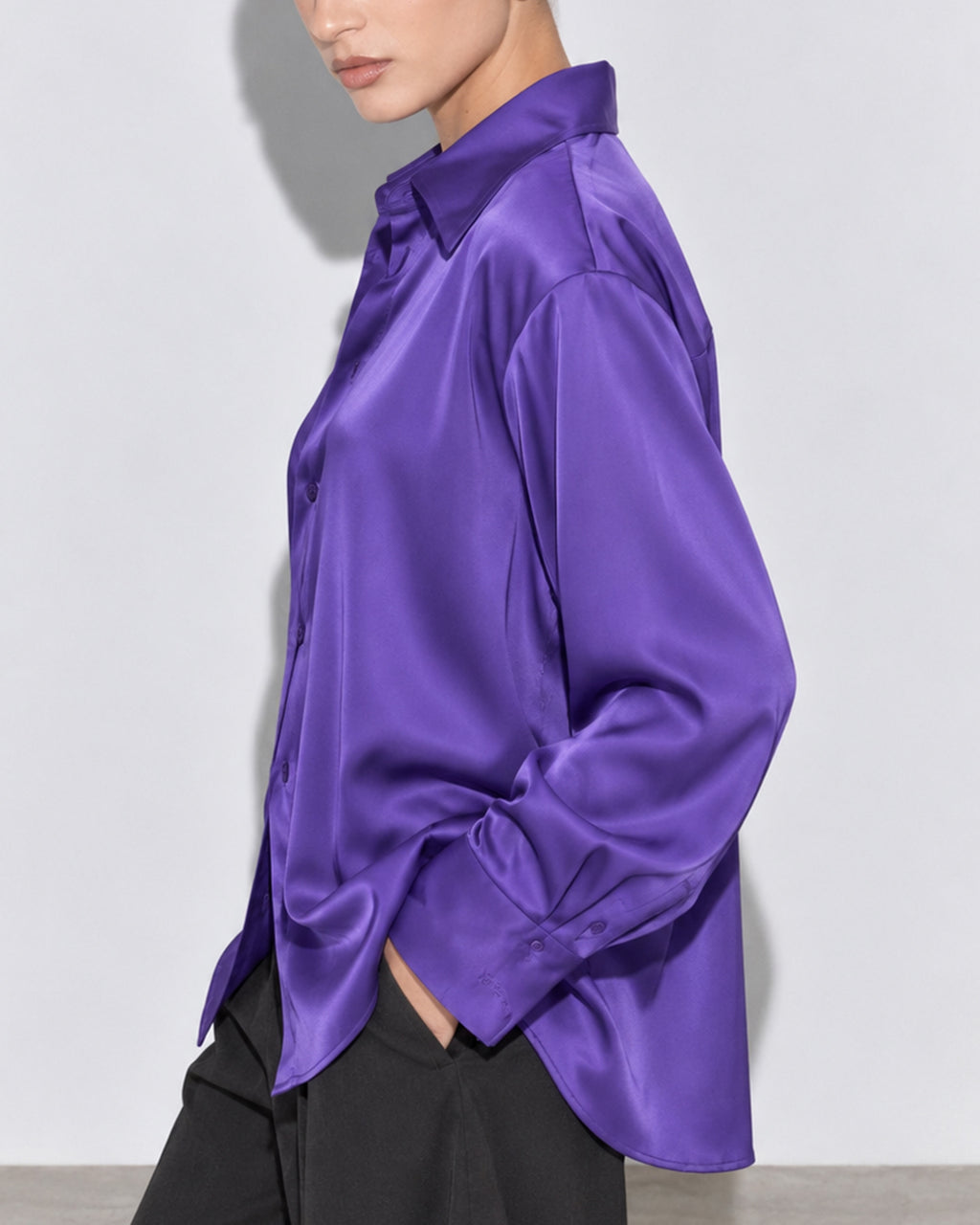 CAMICIA SATIN OVER