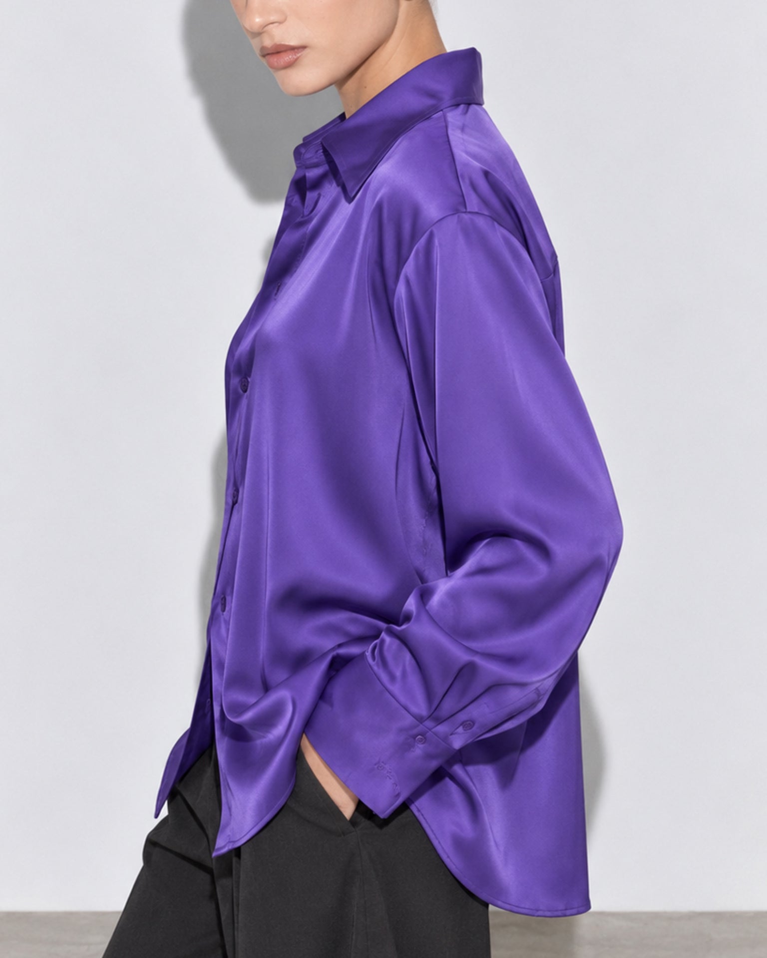 CAMICIA SATIN OVER