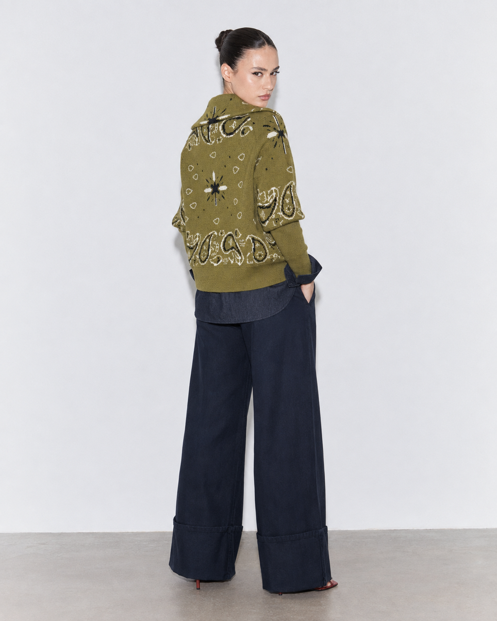 CARDIGAN ZIP PAYSLEY