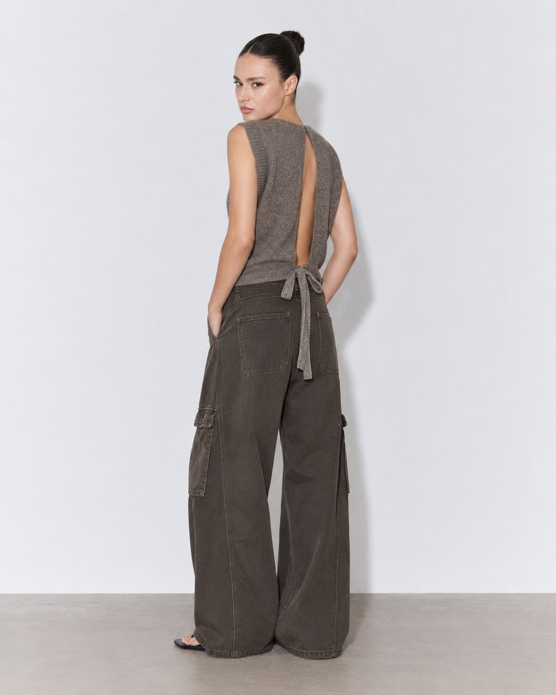 DENIM CARGO CHOCO