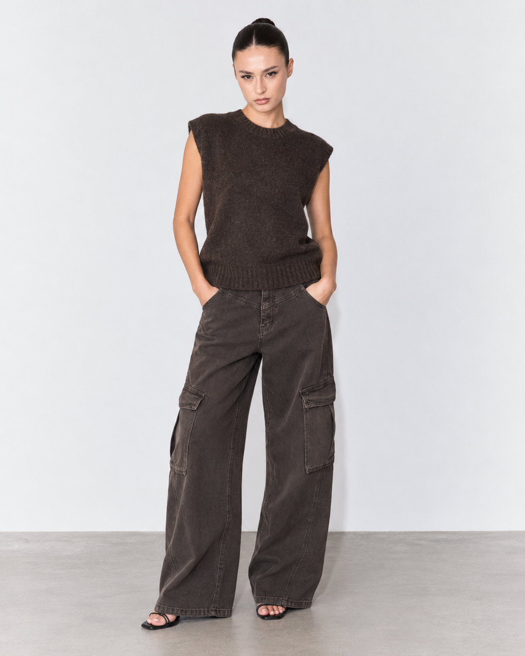 DENIM CARGO CHOCO