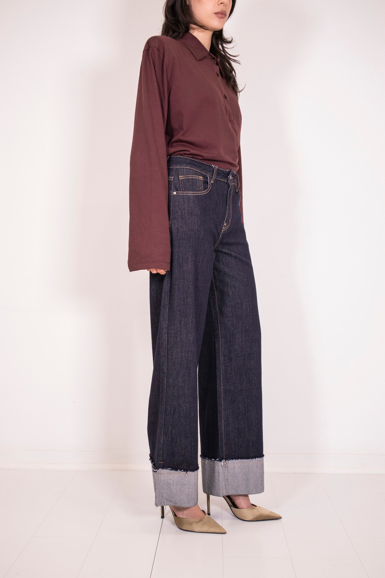 DENIM PALAZZO 00 RISVOLTO