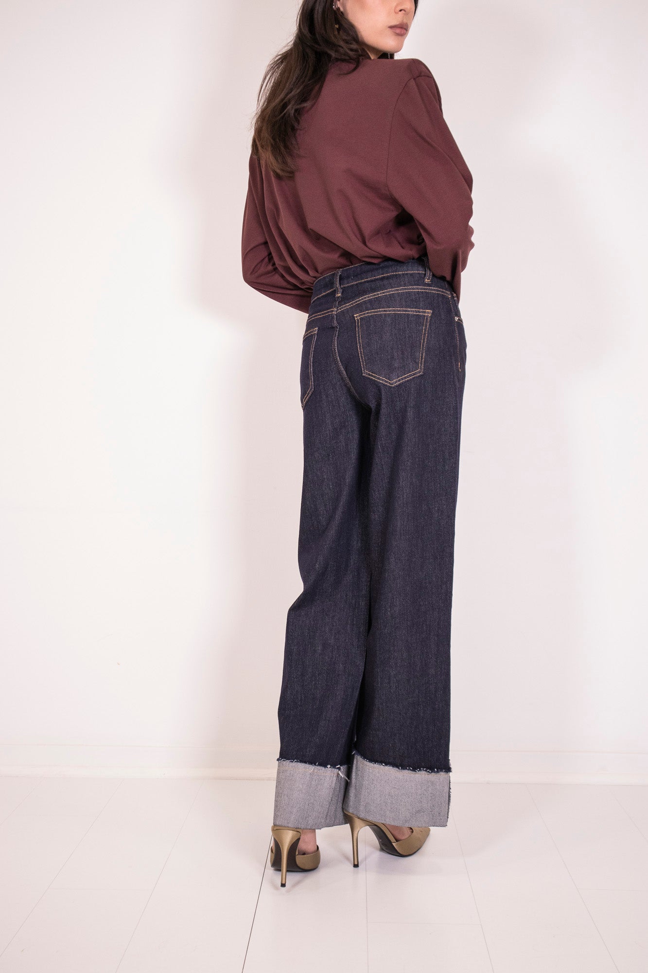 DENIM PALAZZO 00 RISVOLTO