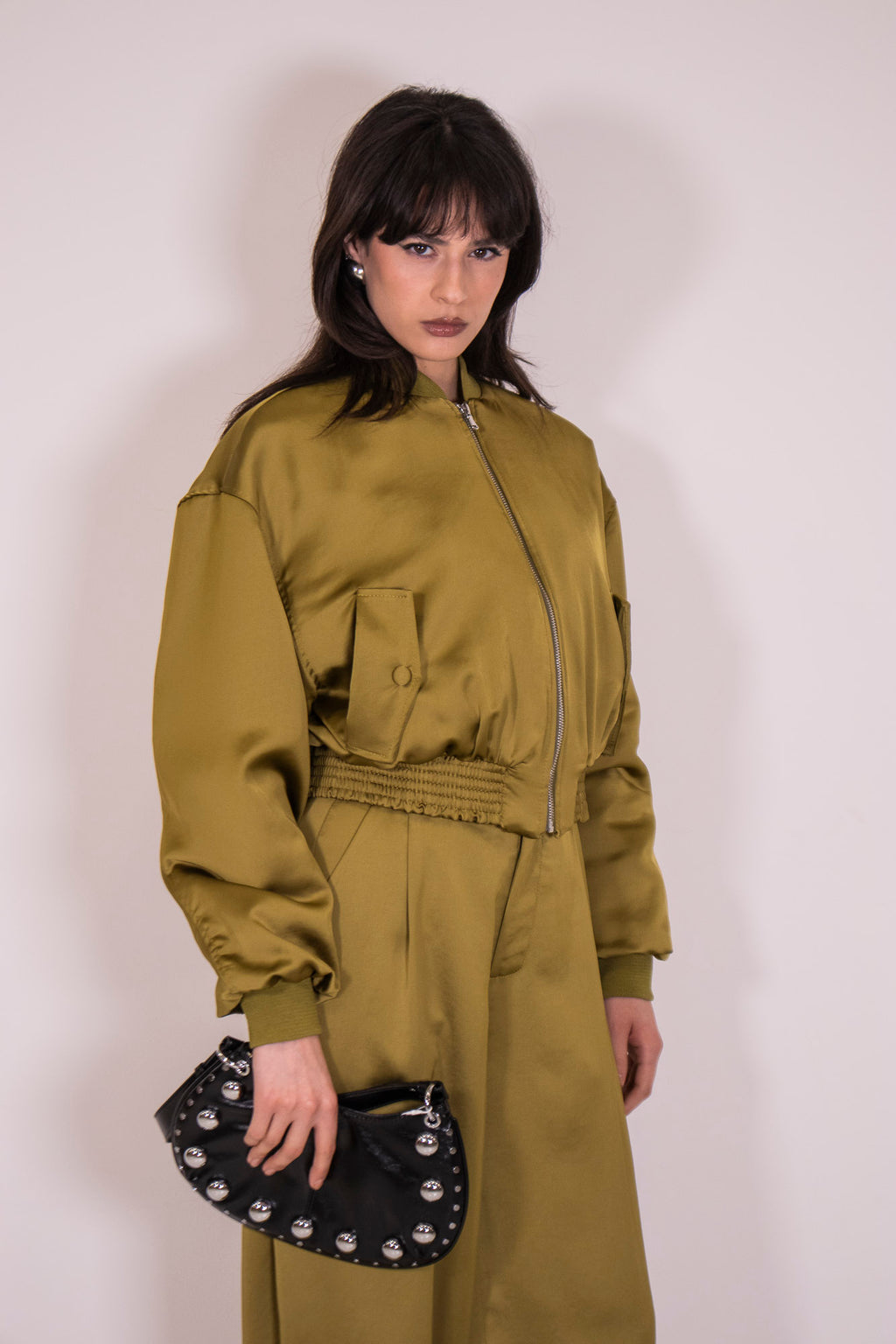 BOMBER SATIN