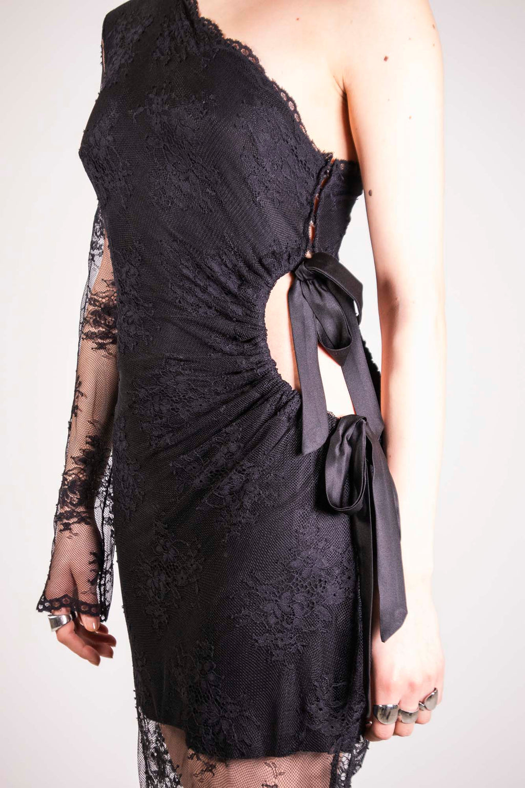 ABITO LUNGO ROSE BOW