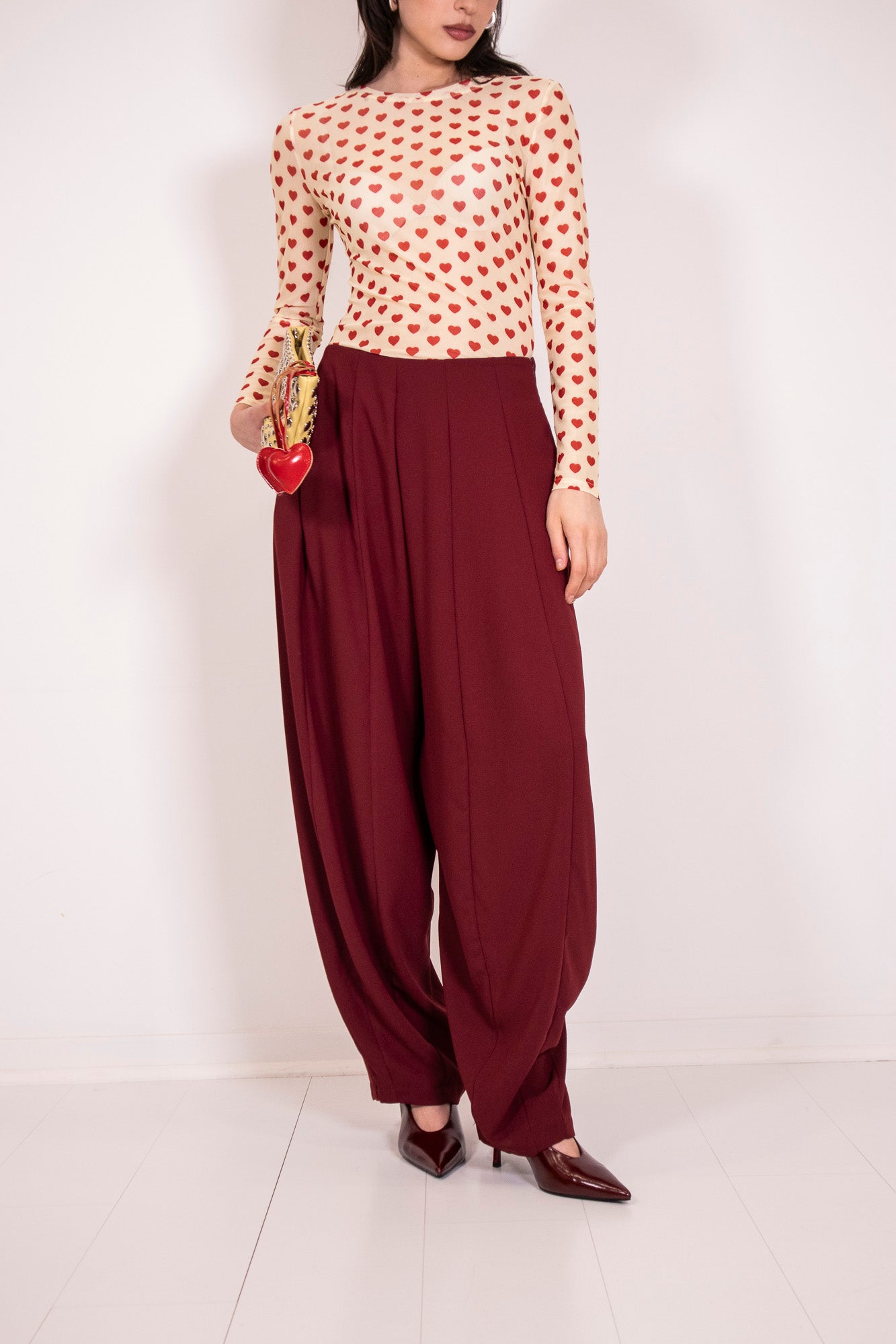 PANTALONE PLEATED CREPE