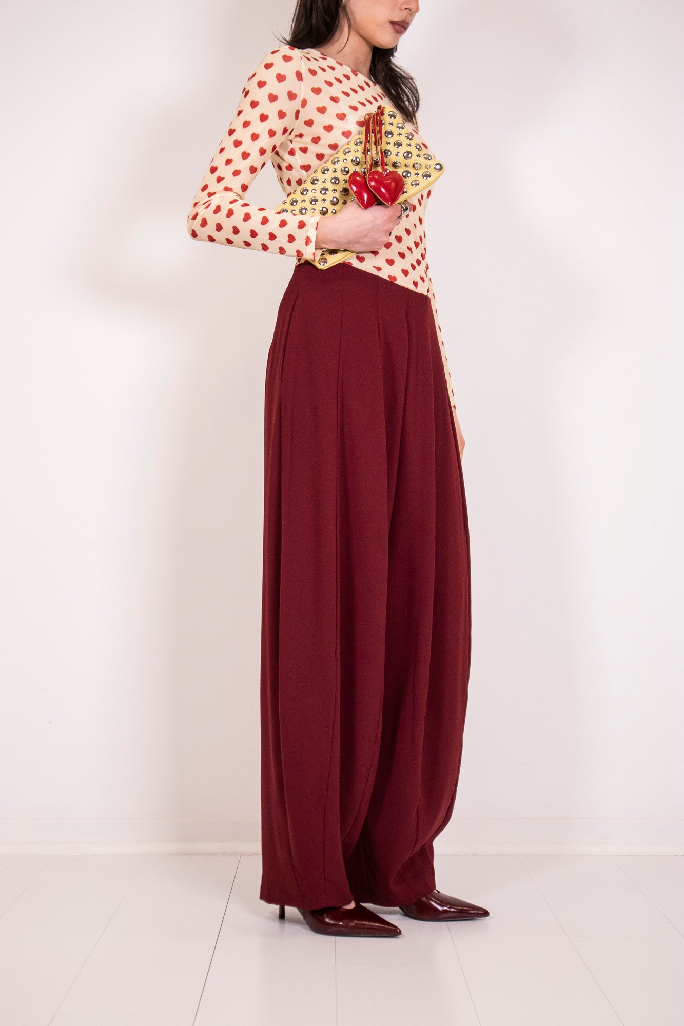 PANTALONE PLEATED CREPE