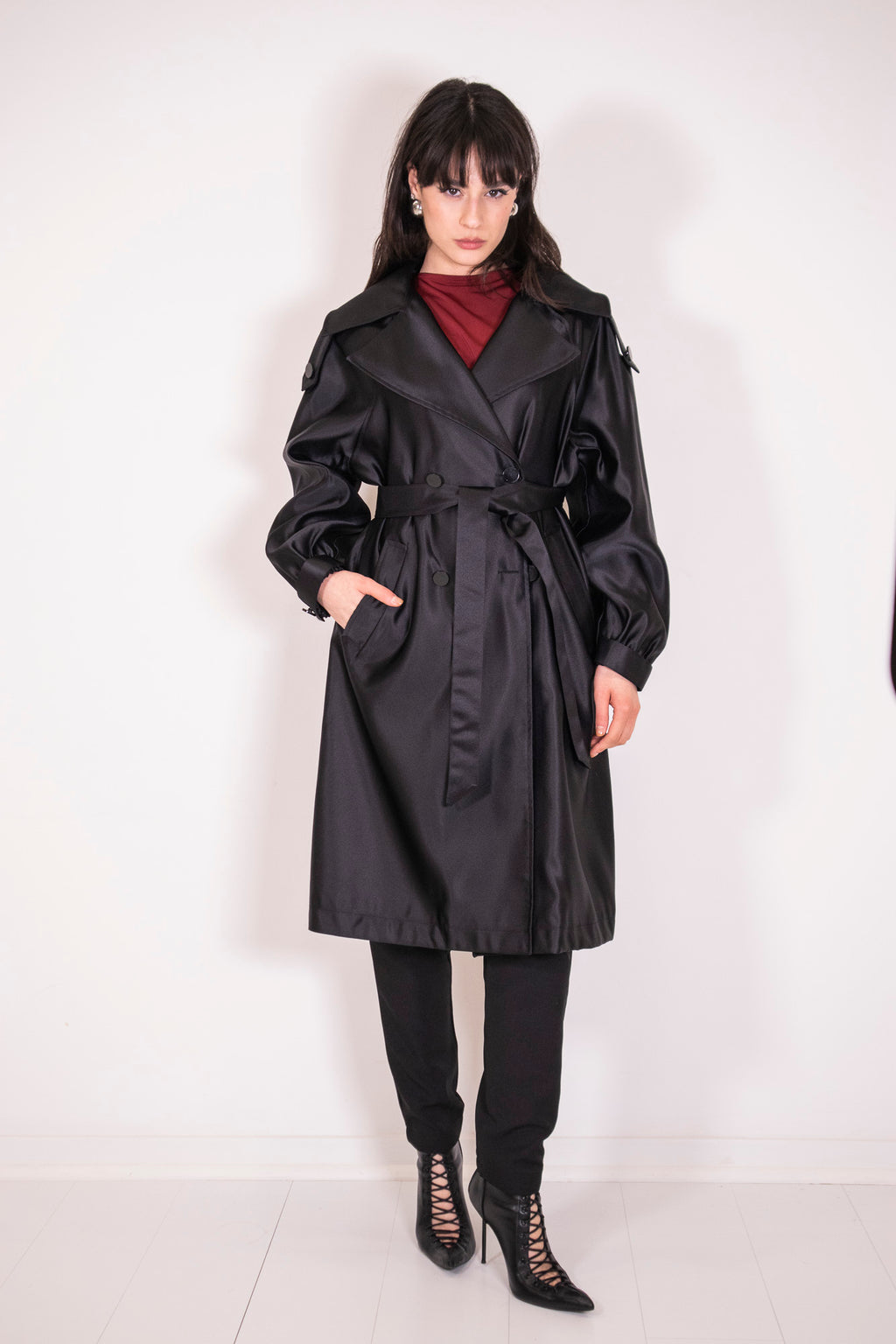 TRENCH SATIN