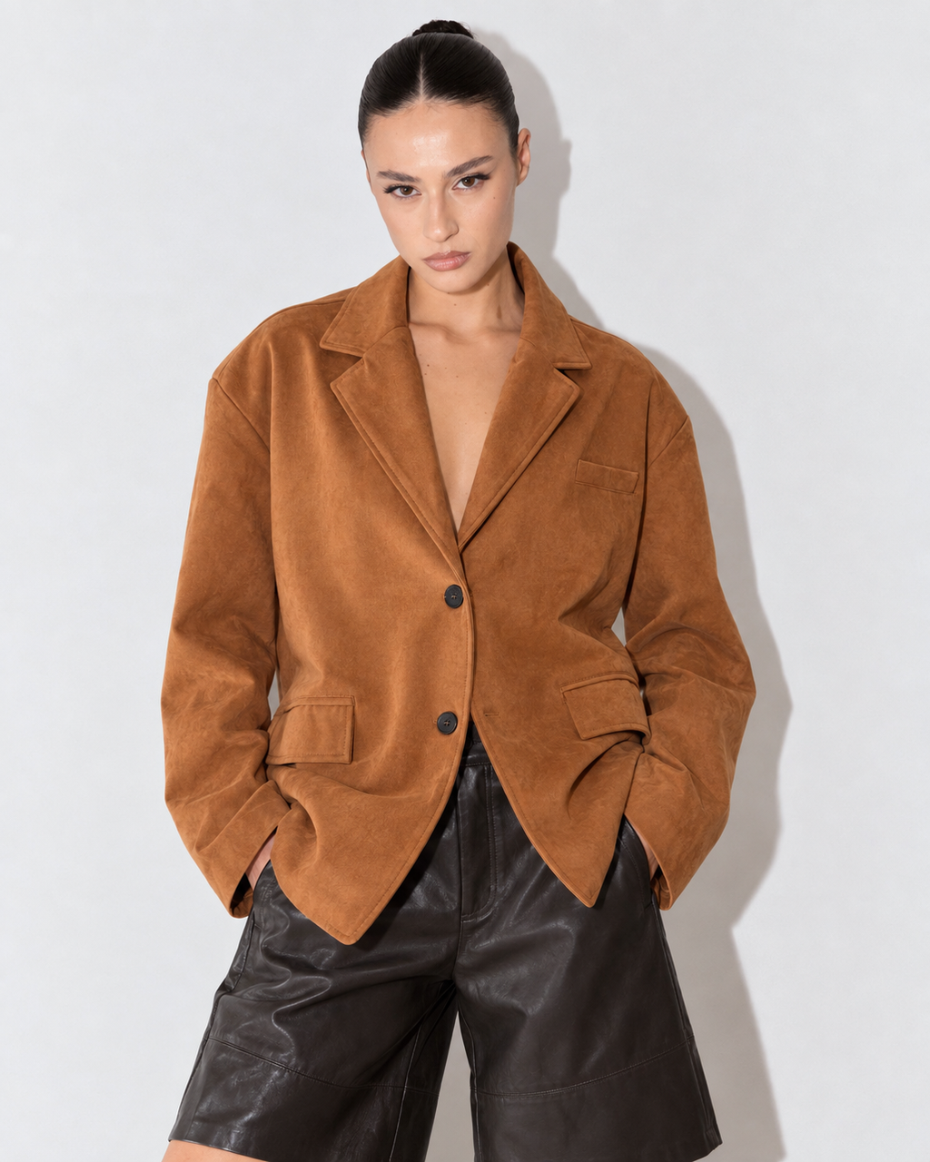 BLAZER OVER SUEDE