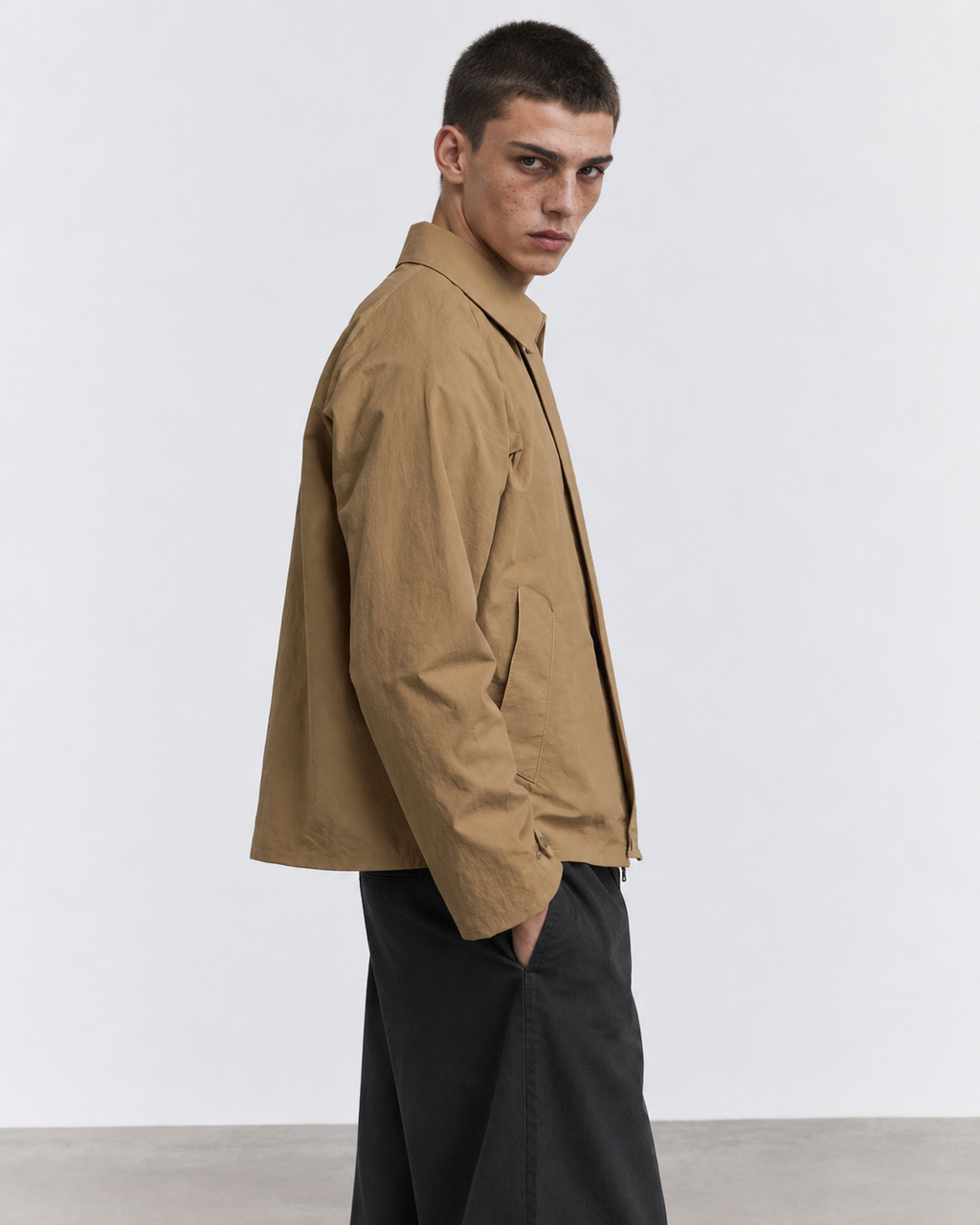 GIACCA TRENCH IN COTONE NYLON