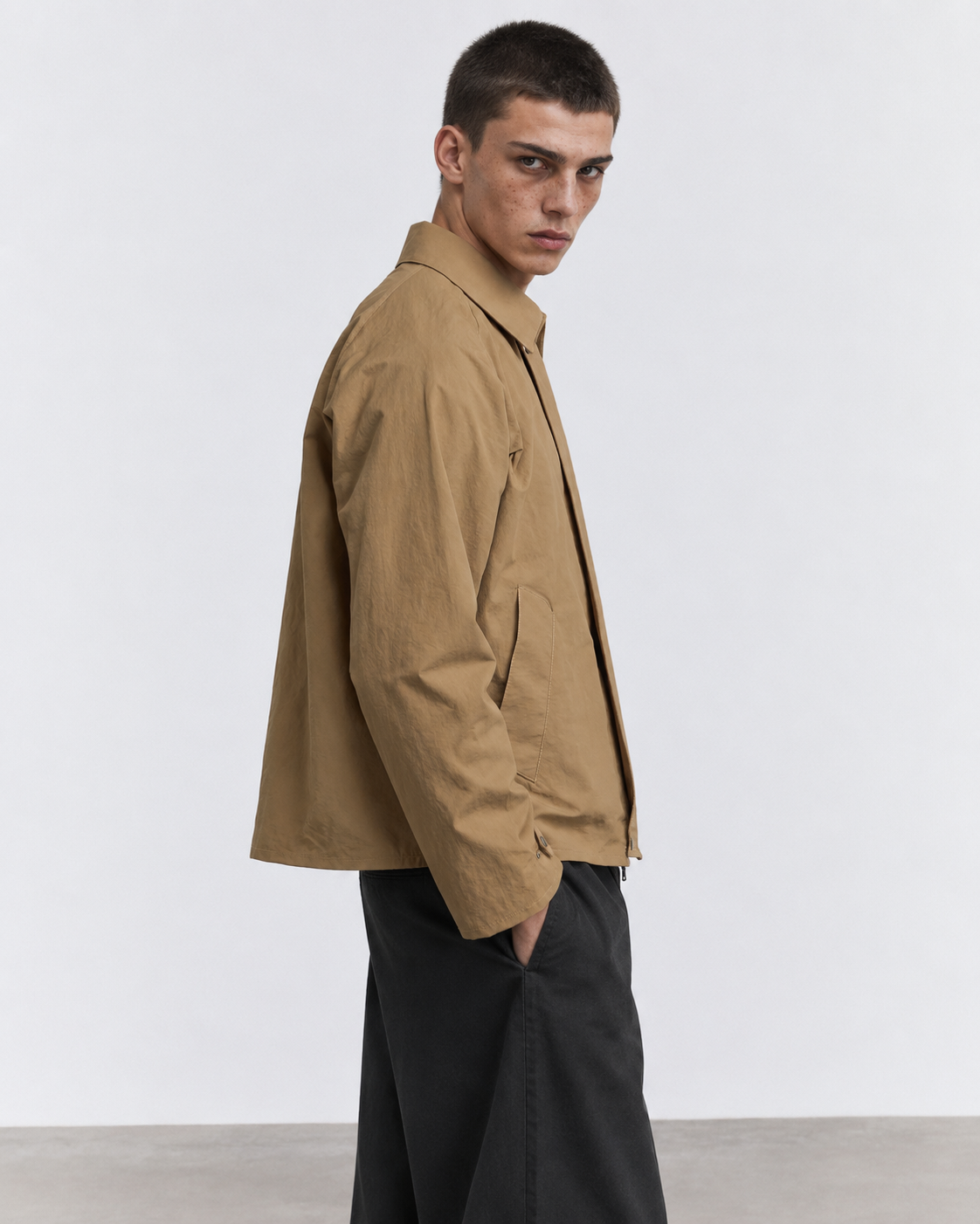GIACCA TRENCH IN COTONE NYLON