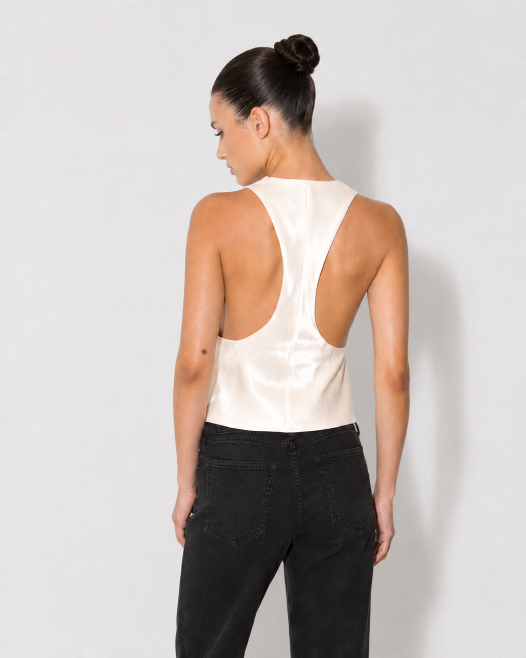 GILET SATIN