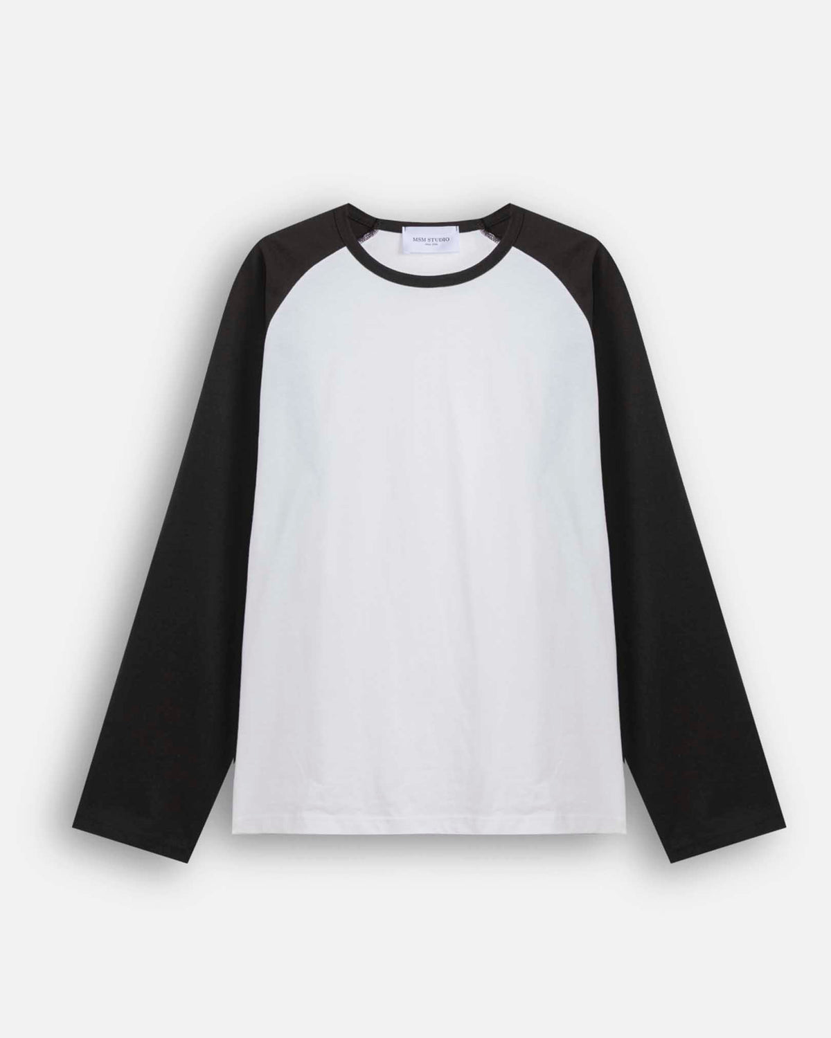 T-SHIRT LONGSLEEVE BICOLOR IN COTONE 210 GR