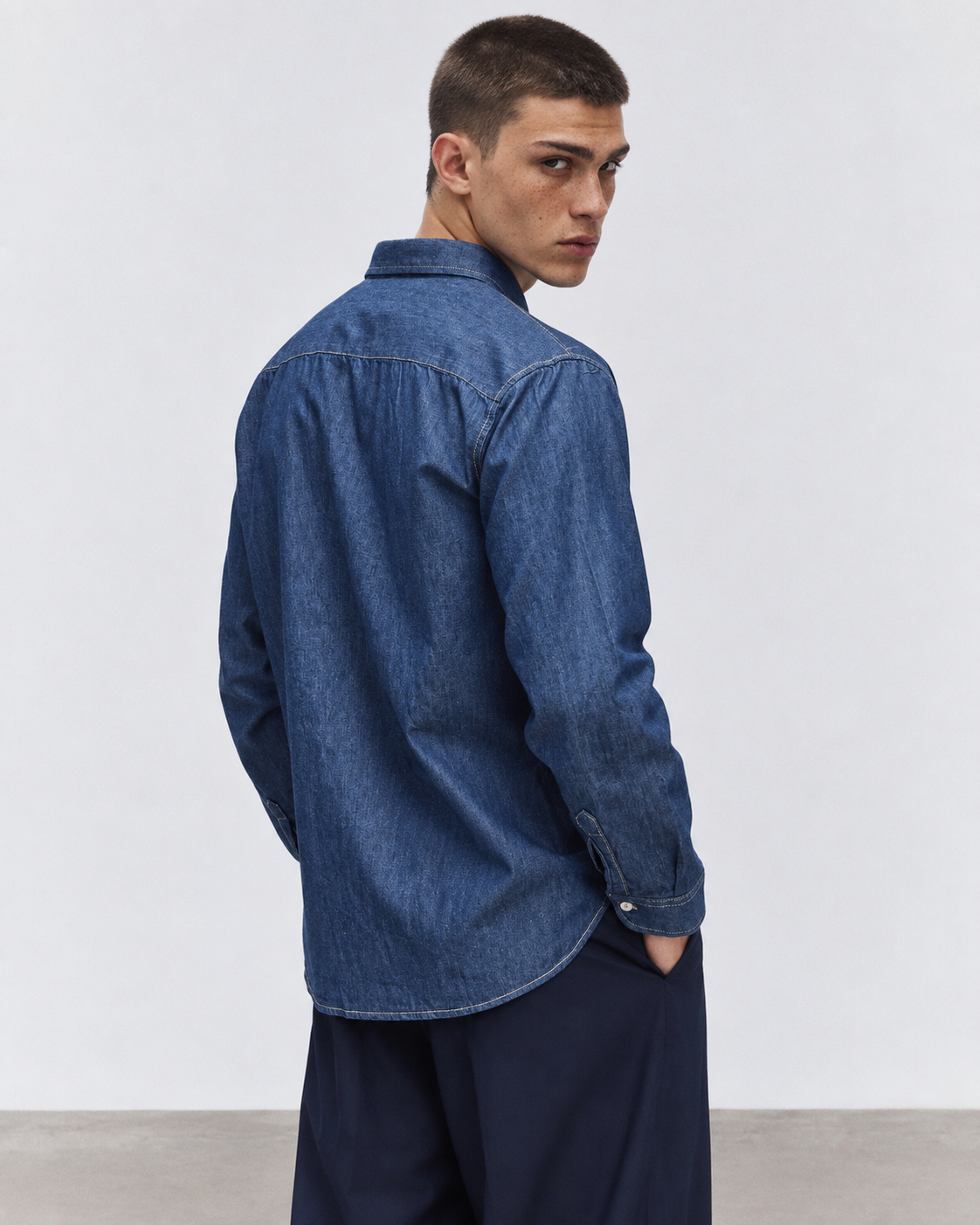 CAMICIA IN COTONE CHAMBRAY