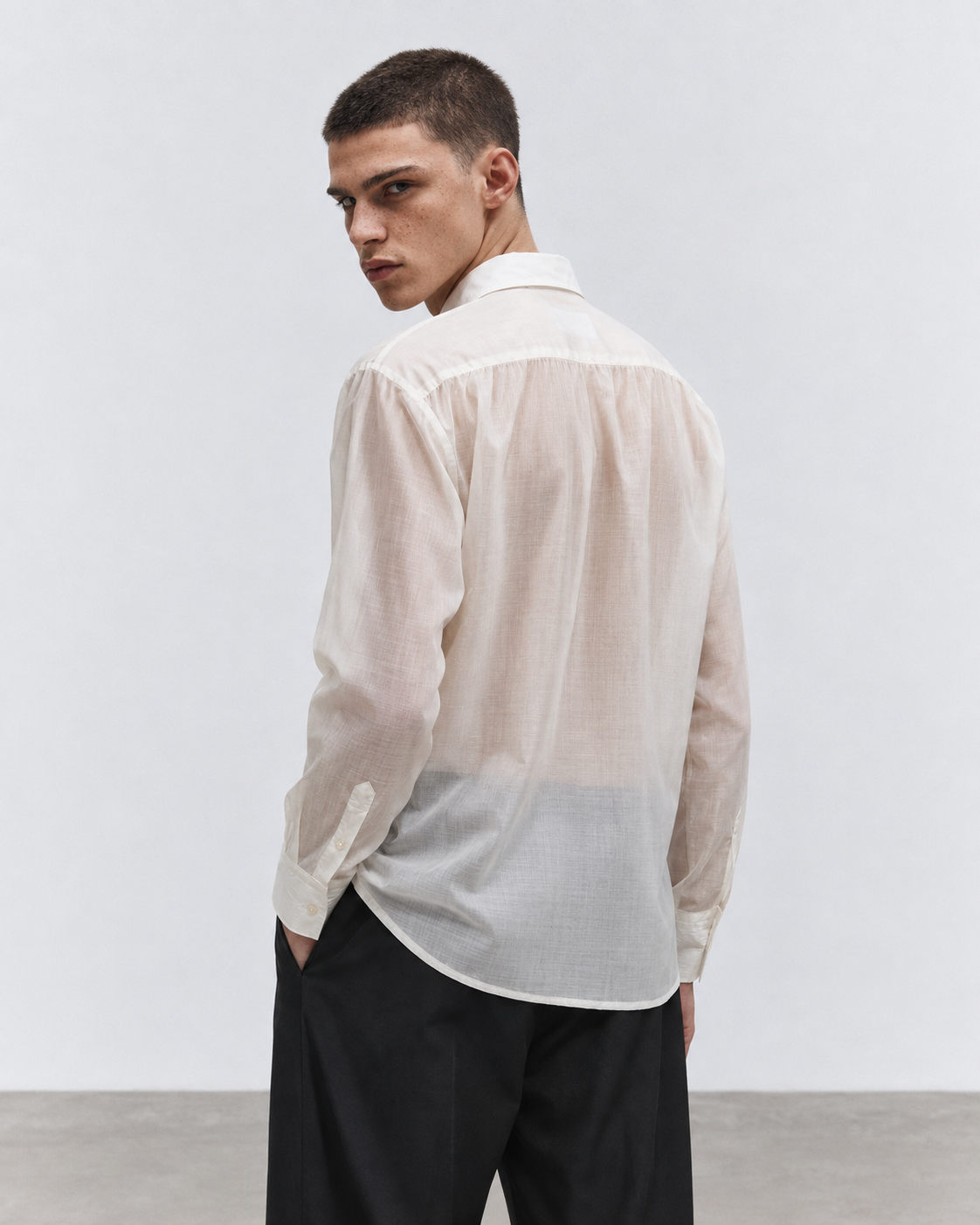 CAMICIA EFFETTO VELATO
