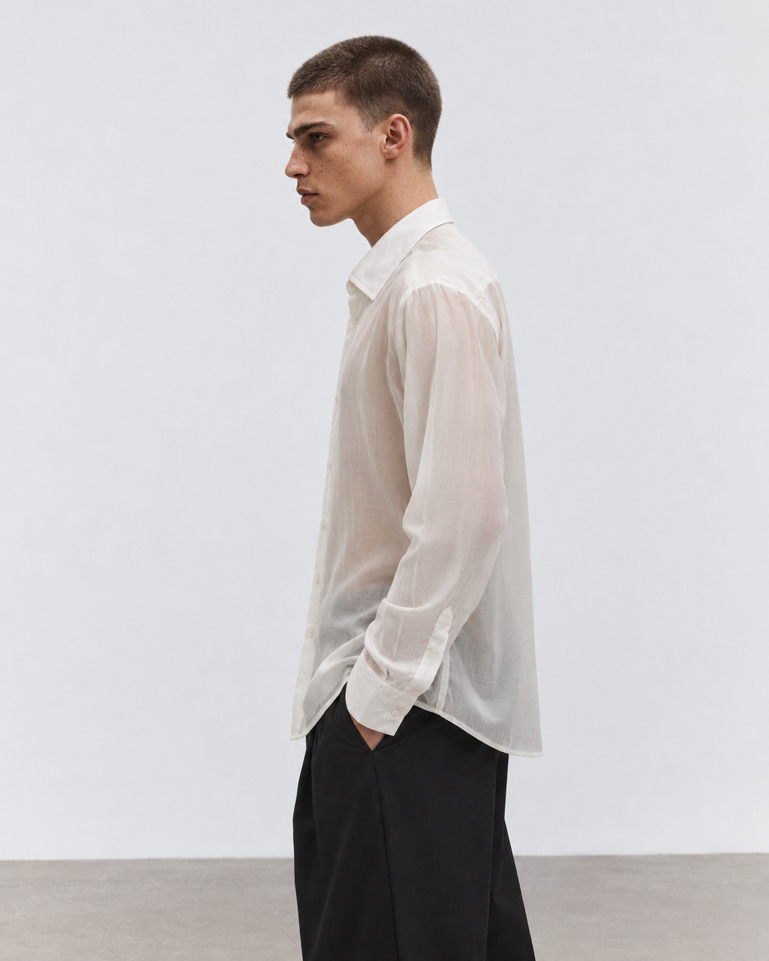 CAMICIA EFFETTO VELATO