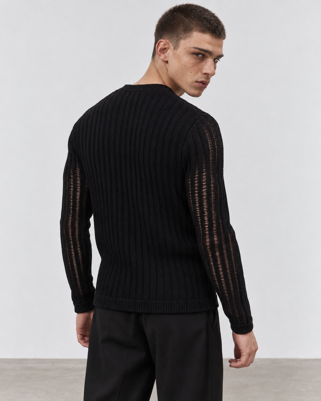 CARDIGAN CROPPED IN FILO FLUTTUANTE