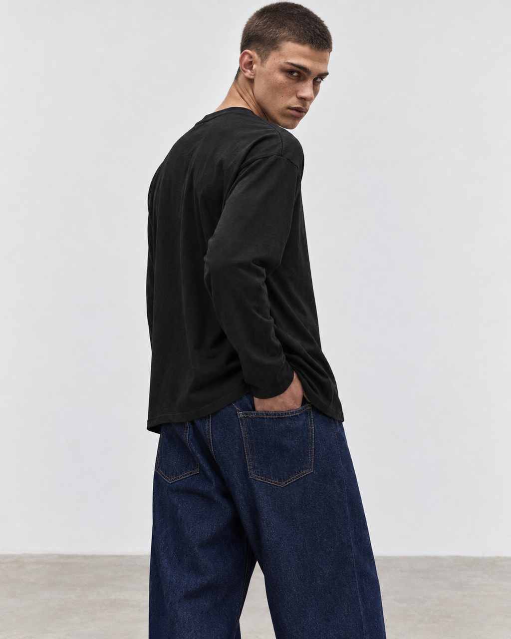 JEANS BAGGY LAVAGGIO ZERO