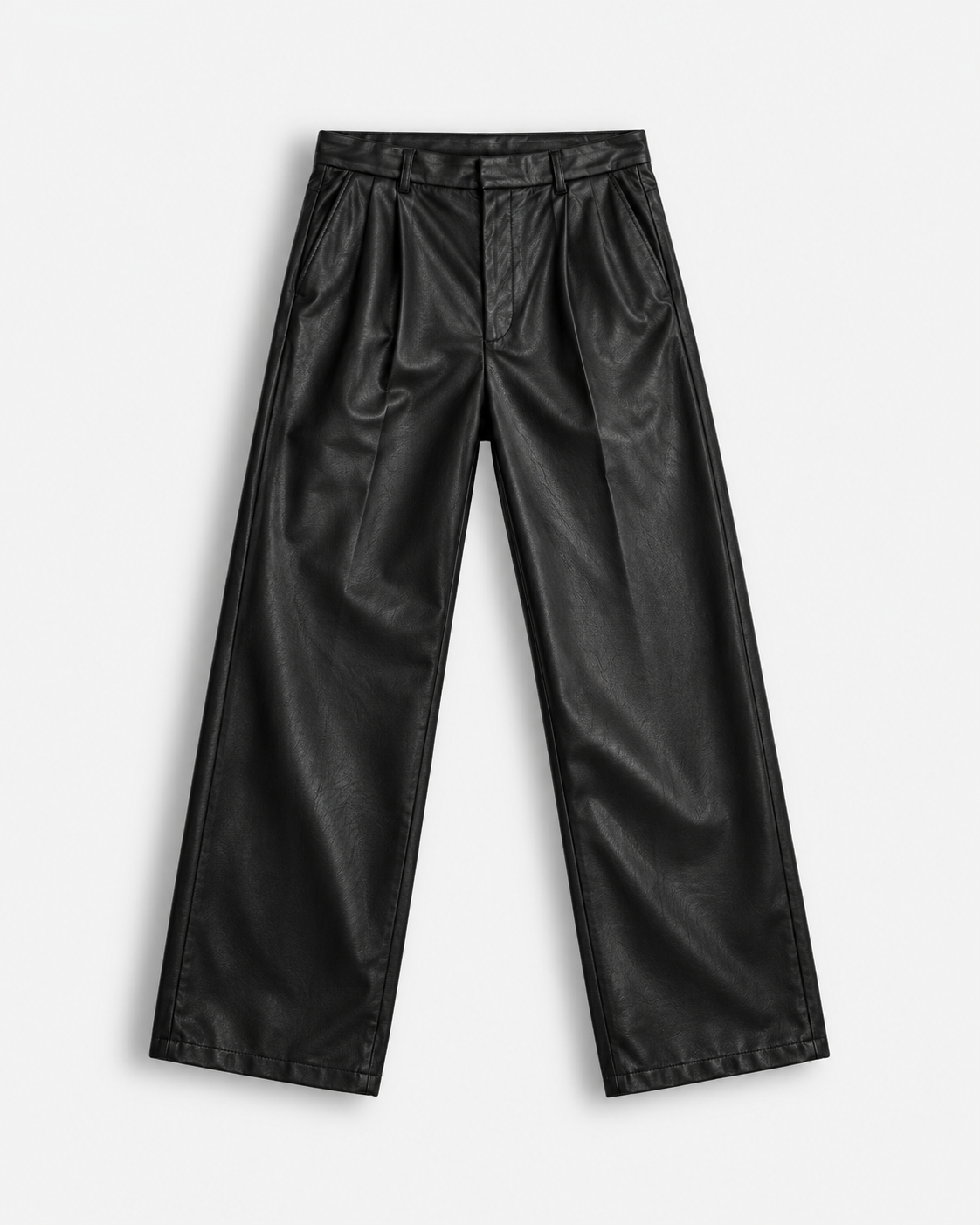 PANTALONE RELAX FIT EFFETTO PELLE