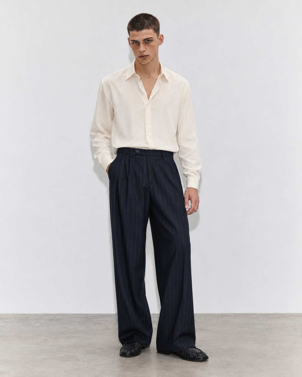 PANTALONE WIDE LEG STRUTTURATO