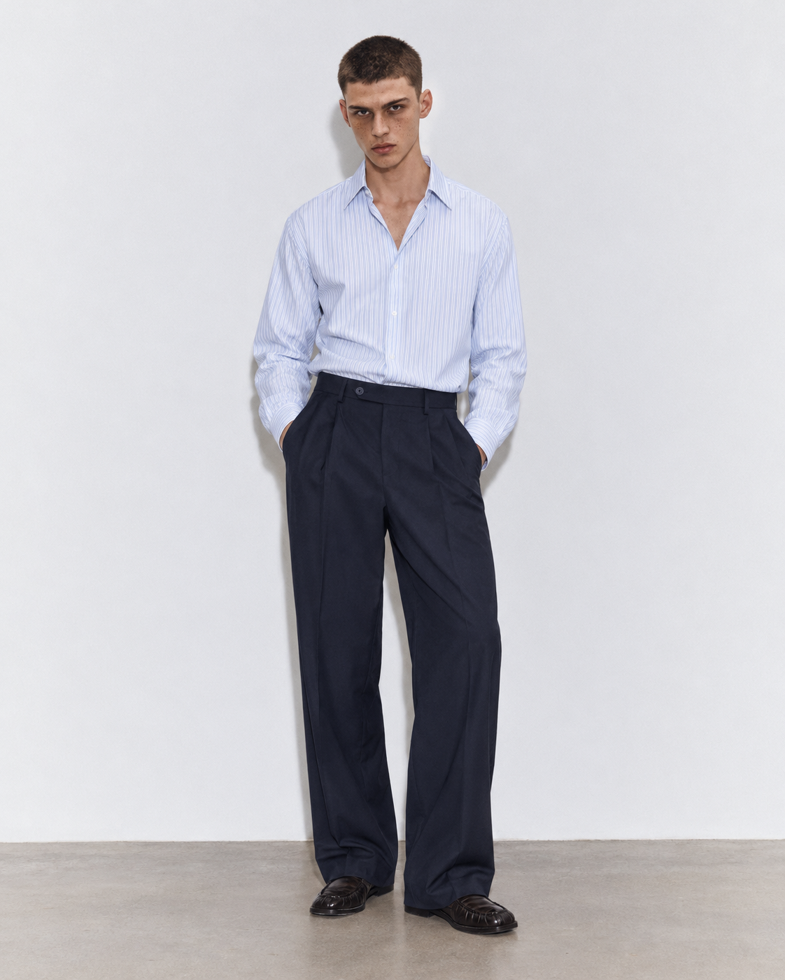 PANTALONE WIDE LEG STRUTTURATO