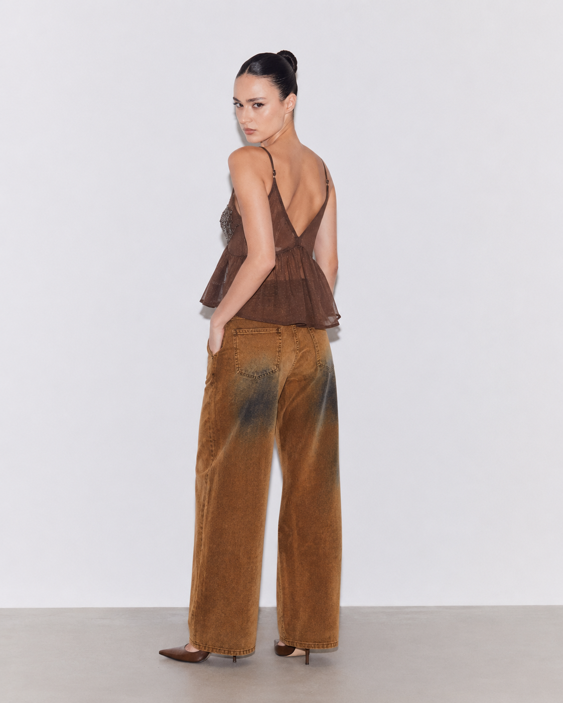 PANTALONE DENIM SAND