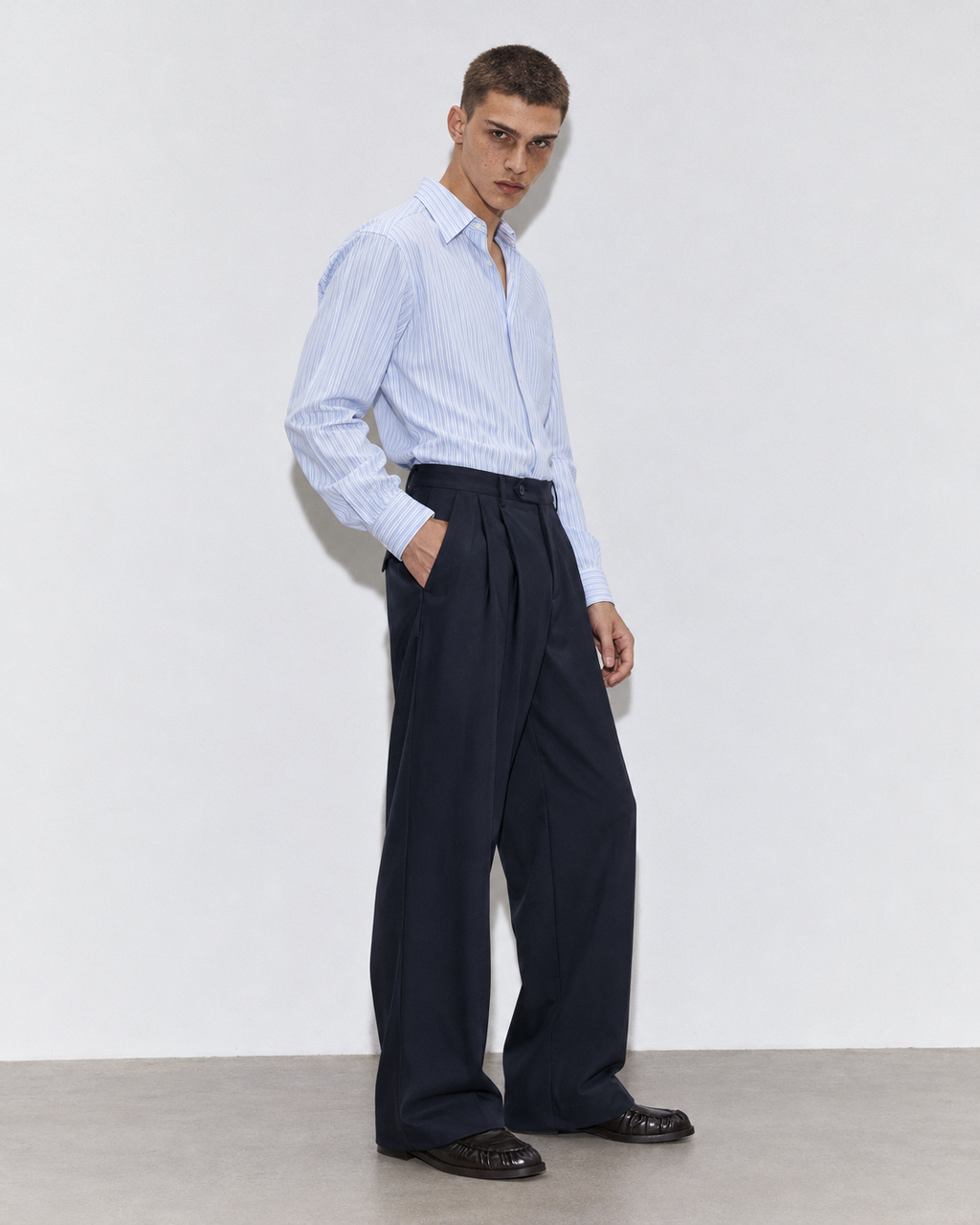 PANTALONE WIDE LEG STRUTTURATO