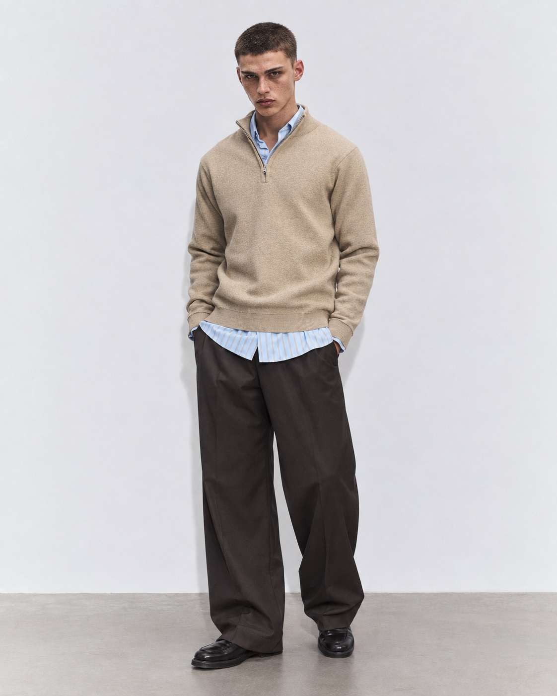 PULLOVER A MEZZA ZIP