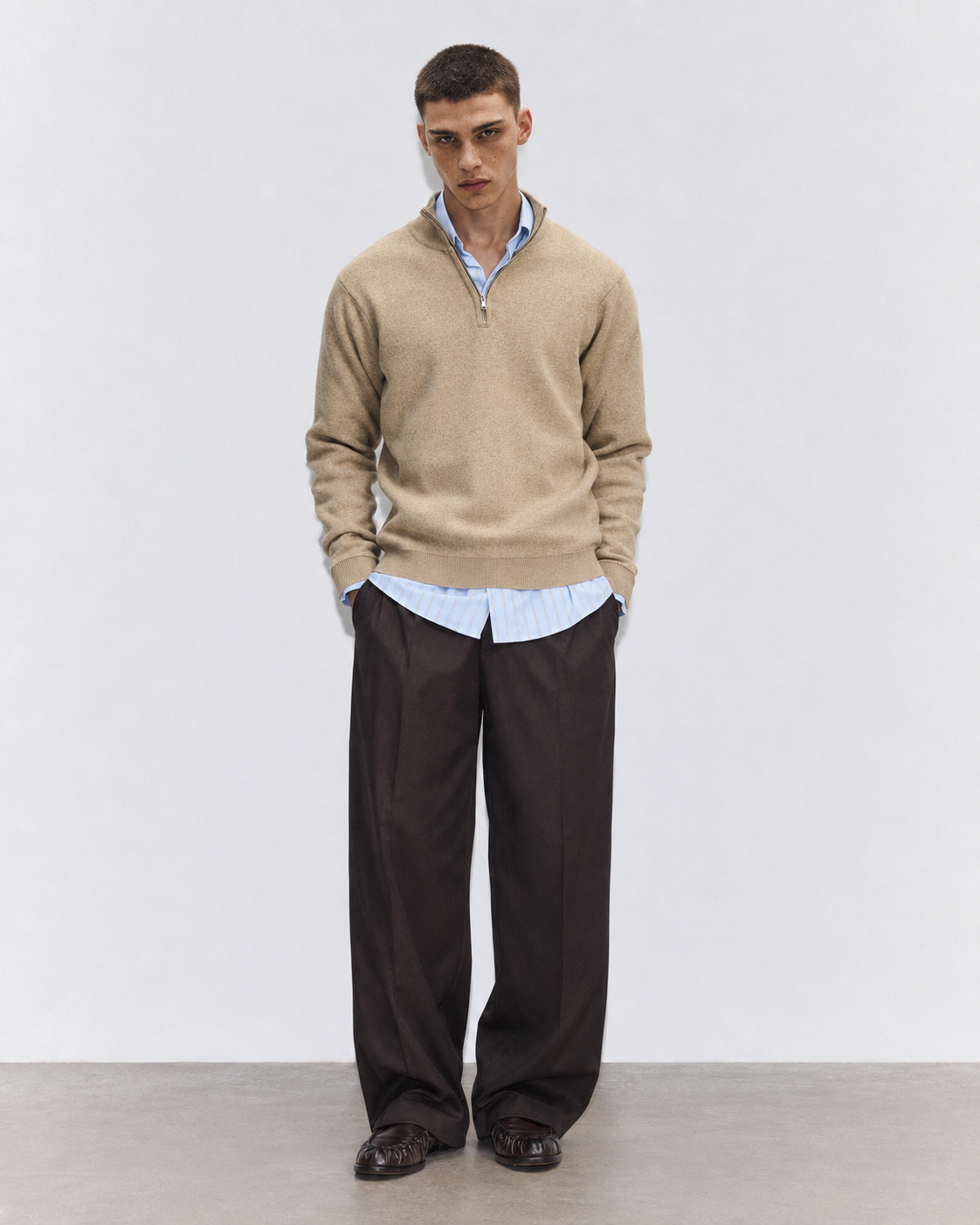 PULLOVER A MEZZA ZIP