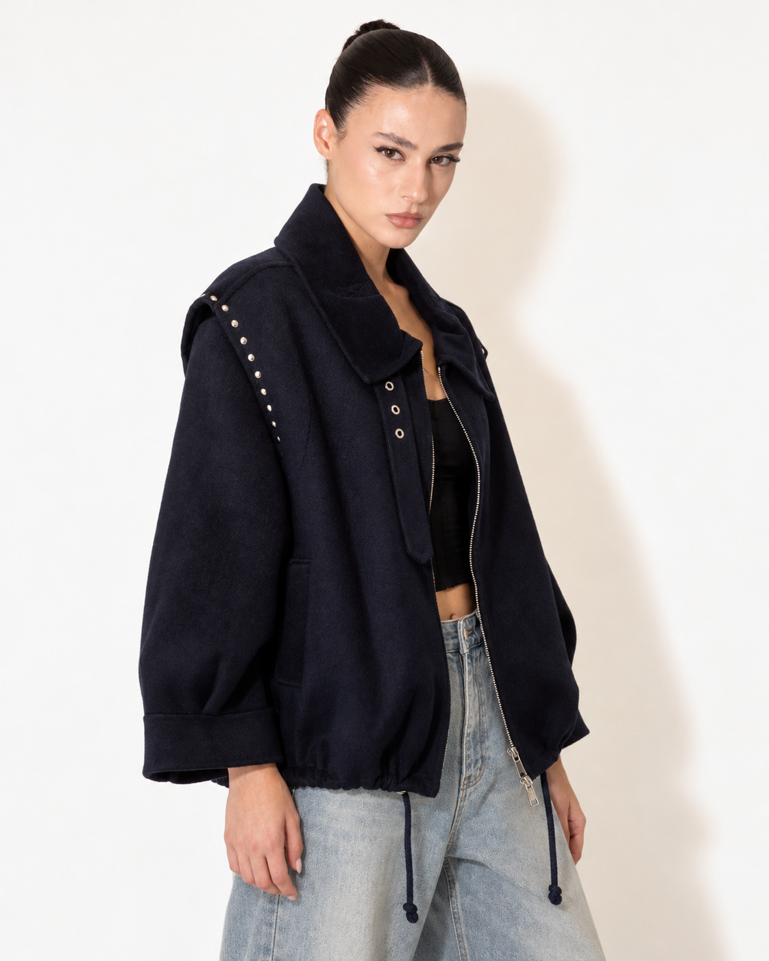 CAPPOTTO WOOL STUD