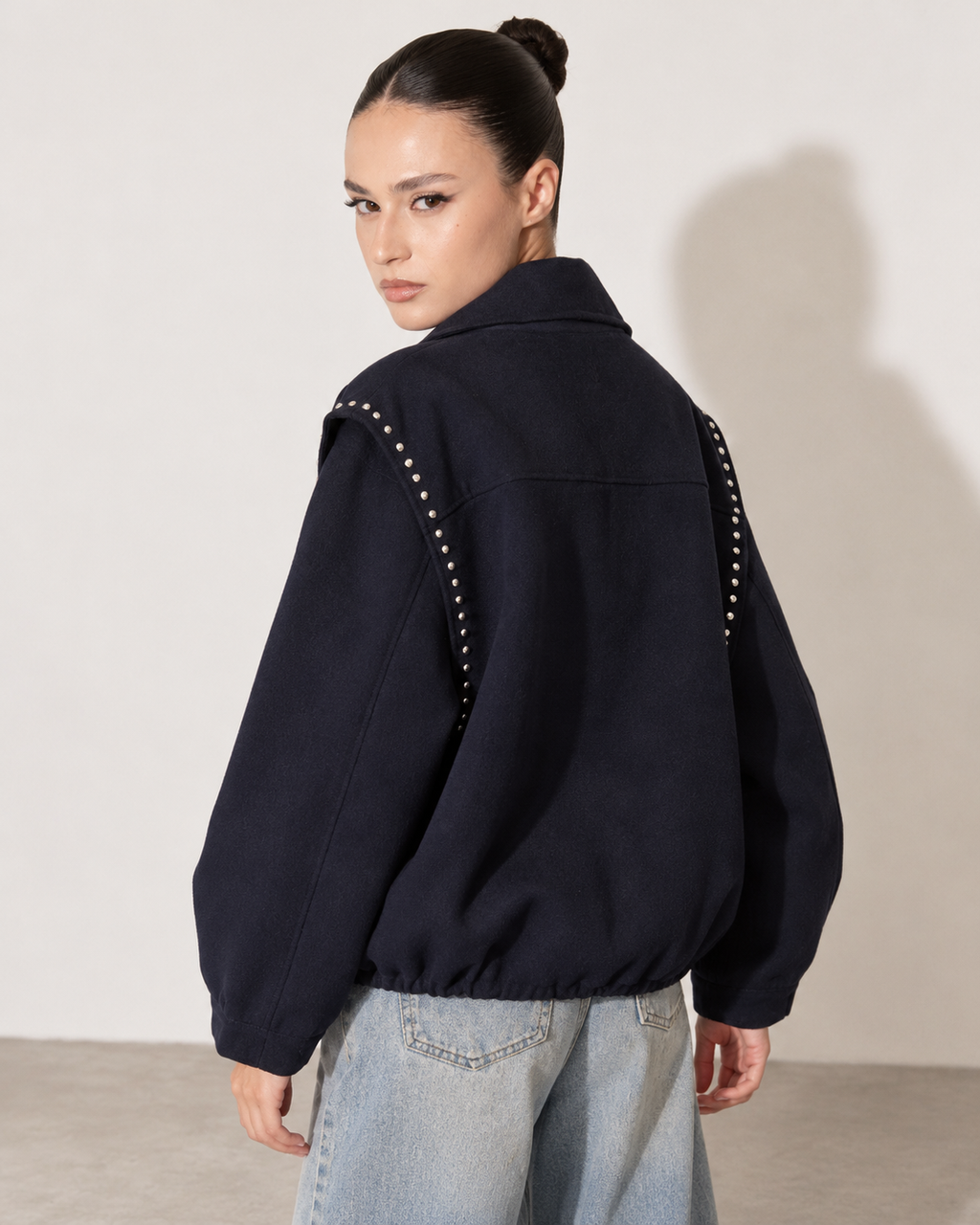 CAPPOTTO WOOL STUD