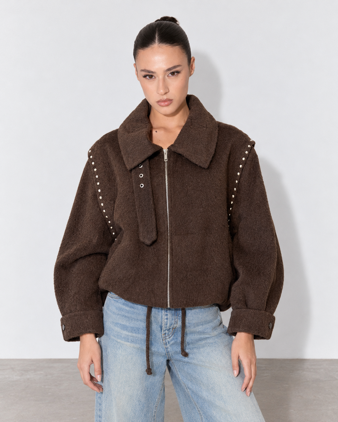 CAPPOTTO WOOL STUD