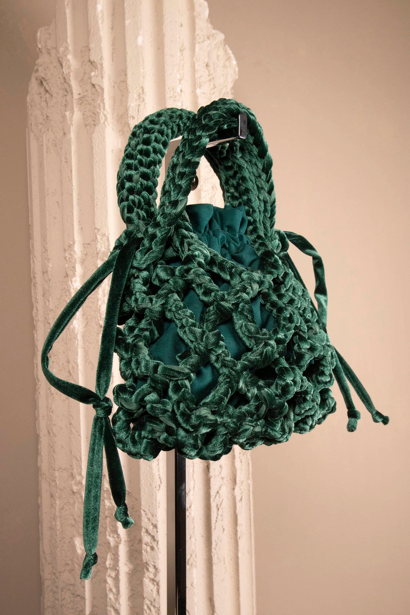 VELVET GREEN BAG