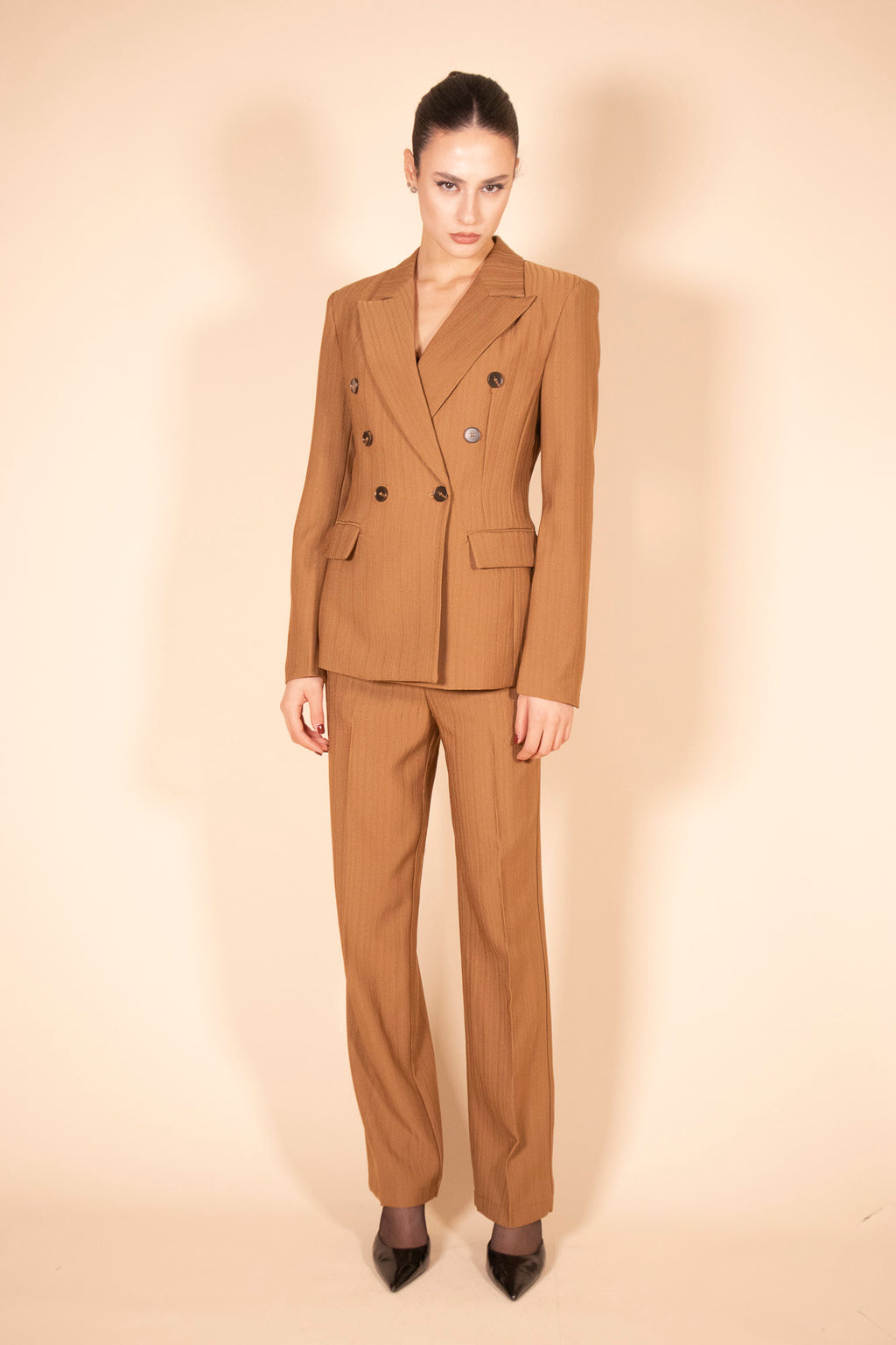 SET COORDINATO SUIT CAMEL