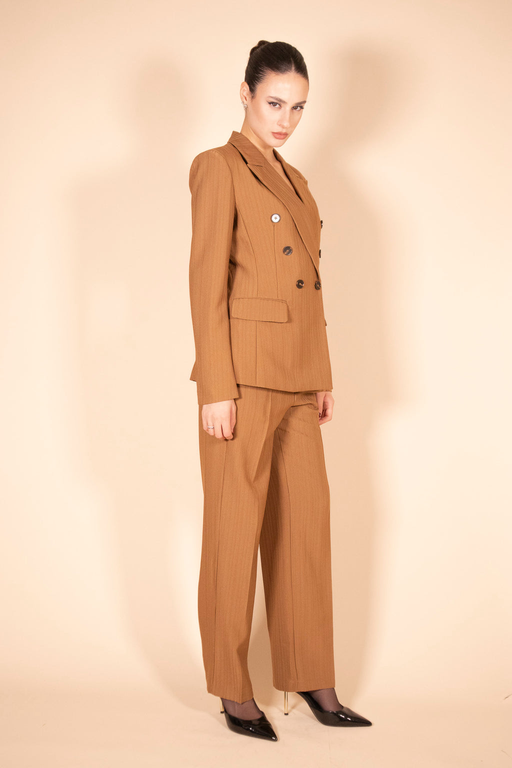 SET COORDINATO SUIT CAMEL